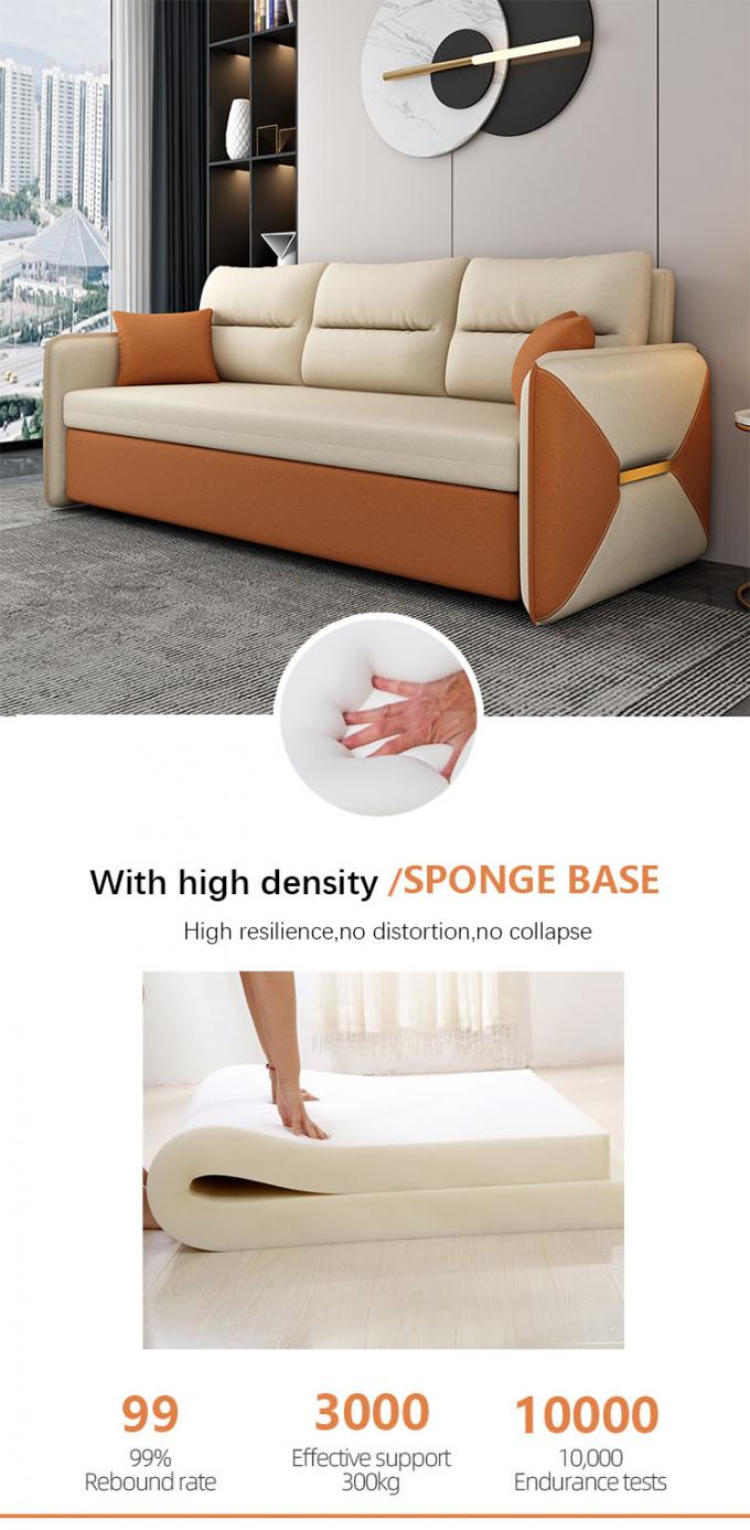 Мебель для гостиной Конвертируемый диван Кровать Loveseat Sleeper Ткань 3
