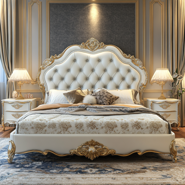 Мебель для спальни в доме, двуспальные кровати размера King Size, современный дизайн, роскошные двуспальные кровати с индивидуальными размерами 3