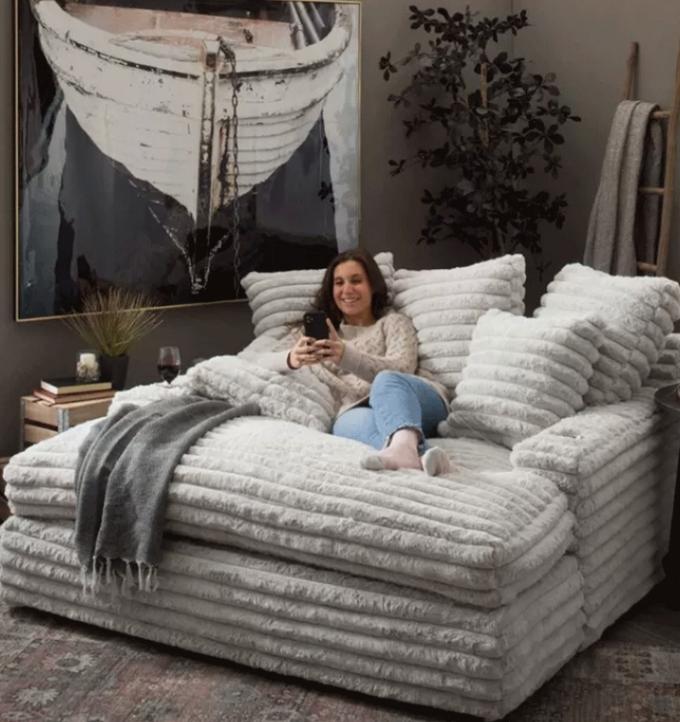 Современный шерстяной ткань кресло салон Loveseat диван набор от двери к двери кинотеатр спящий для современной гостиной 4
