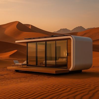 Прочный использование различных Prefab Container House крошечный портативный дом крошечный модульный дом кемпинг отель космическая капсула